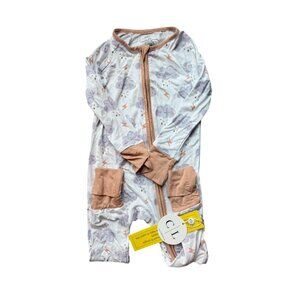 Caden Lane Bamboo Convertible Zip Romper Pjs